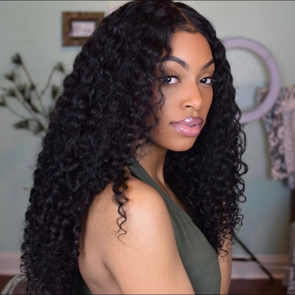 20” Water Wave Lace Closure Wig